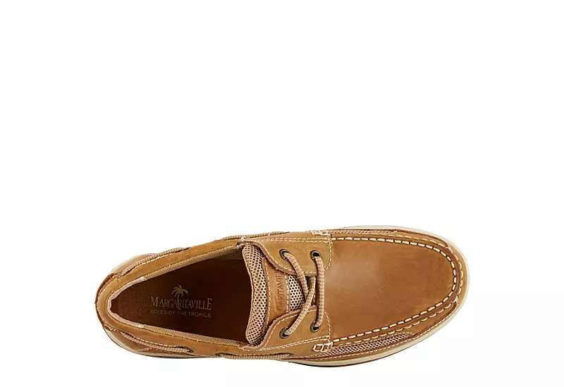 Margaritaville Mens Anchor Boat Shoe - Tan 8 Margaritaville Mens Anchor Boat Shoe - Tan - Image 6