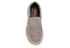 Skechers Mens Moseco Slip On Sneaker - Taupe -Florsheim Shop US 01 335293 05