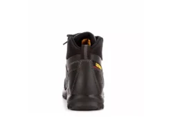 Caterpillar Mens Threshold Waterproof Steel Toe Work Boot - Black -Florsheim Shop US 01 355060 04