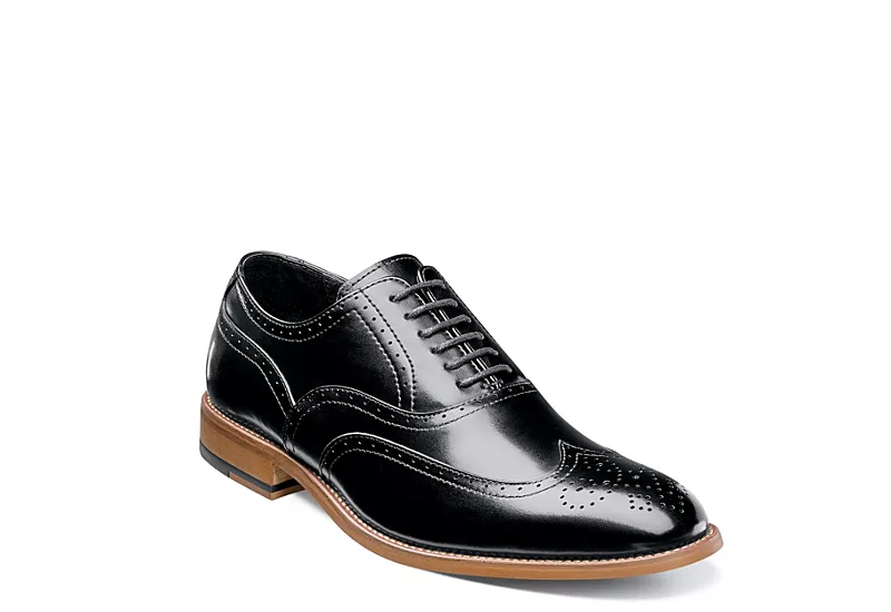 Stacy Adams Mens Dunbar Wingtip Oxford - Black 3 Stacy Adams Mens Dunbar Wingtip Oxford - Black
