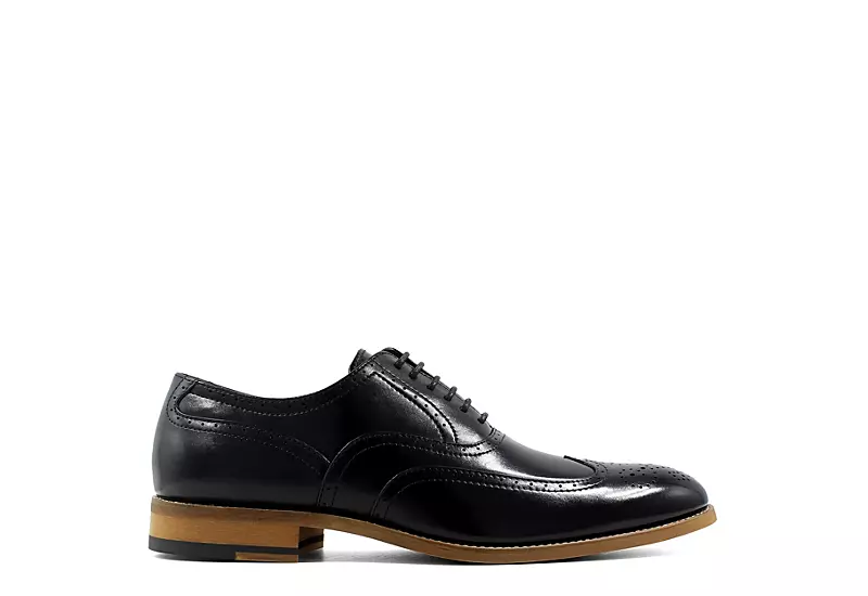 Stacy Adams Mens Dunbar Wingtip Oxford - Black 4 Stacy Adams Mens Dunbar Wingtip Oxford - Black - Image 2