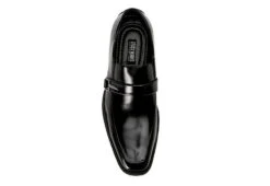 Stacy Adams Mens Abram Moc Toe Bit Slip On Oxford - Black -Florsheim Shop US 01 420070 05