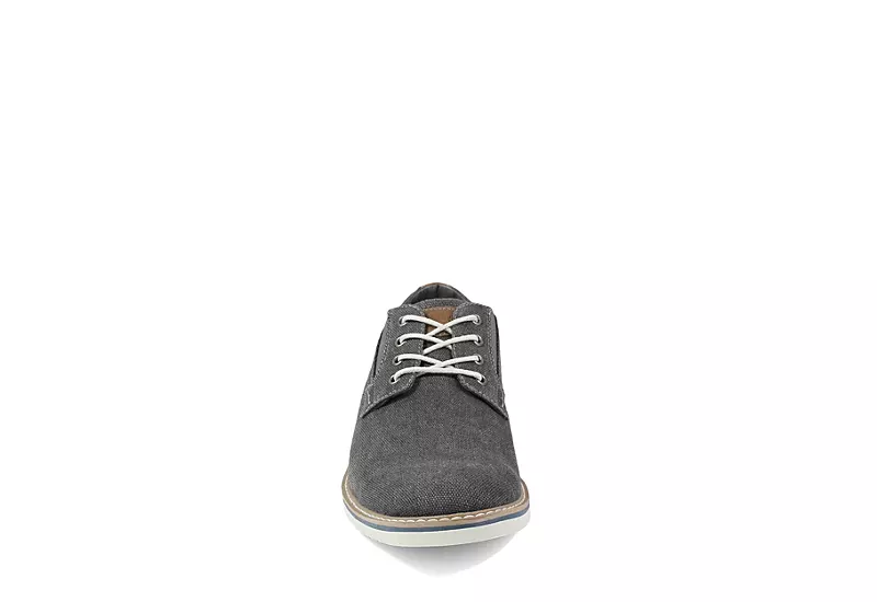 Nunn Bush Mens Barklay Canvas Oxford - Dark Grey 5 Nunn Bush Mens Barklay Canvas Oxford - Dark Grey - Image 3