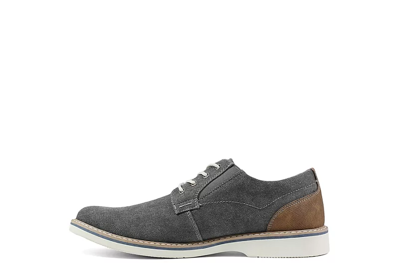 Nunn Bush Mens Barklay Canvas Oxford - Dark Grey 6 Nunn Bush Mens Barklay Canvas Oxford - Dark Grey - Image 4