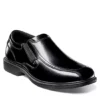 Nunn Bush Mens Bleeker Street Bike Toe Slip On Oxford - Black -Florsheim Shop US 01 500487 00