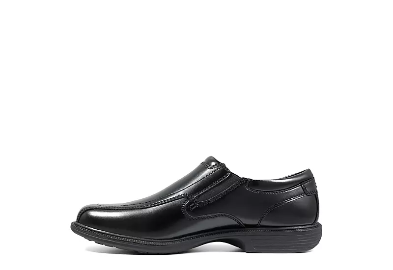 Nunn Bush Mens Bleeker Street Bike Toe Slip On Oxford - Black 6 Nunn Bush Mens Bleeker Street Bike Toe Slip On Oxford - Black - Image 4