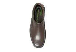 Nunn Bush Mens Bleeker Street Bike Toe Slip On Oxford - Brown -Florsheim Shop US 01 500488 05