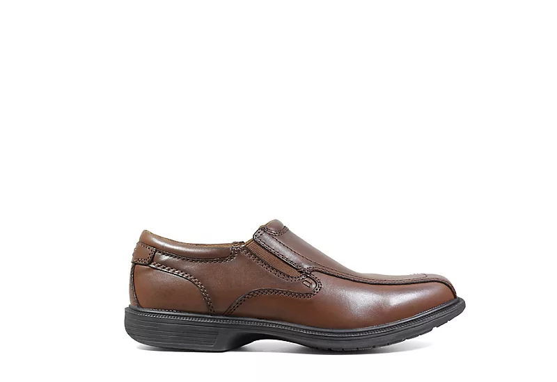 Nunn Bush Mens Bleeker Street Bike Toe Slip On Oxford - Cognac 4 Nunn Bush Mens Bleeker Street Bike Toe Slip On Oxford - Cognac - Image 2
