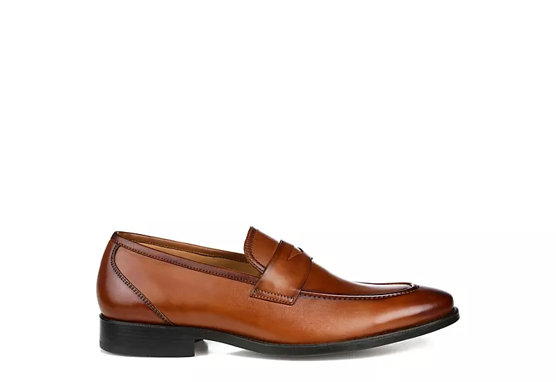 Thomas & Vine Mens Bishop Penny Loafer Oxford - Cognac 3 Thomas & Vine Mens Bishop Penny Loafer Oxford - Cognac - Image 2