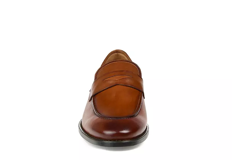 Thomas & Vine Mens Bishop Penny Loafer Oxford - Cognac 4 Thomas & Vine Mens Bishop Penny Loafer Oxford - Cognac - Image 3
