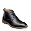 Florsheim Mens Lodge Plain Toe Chukka Boot - Black -Florsheim Shop US 01 500783 00