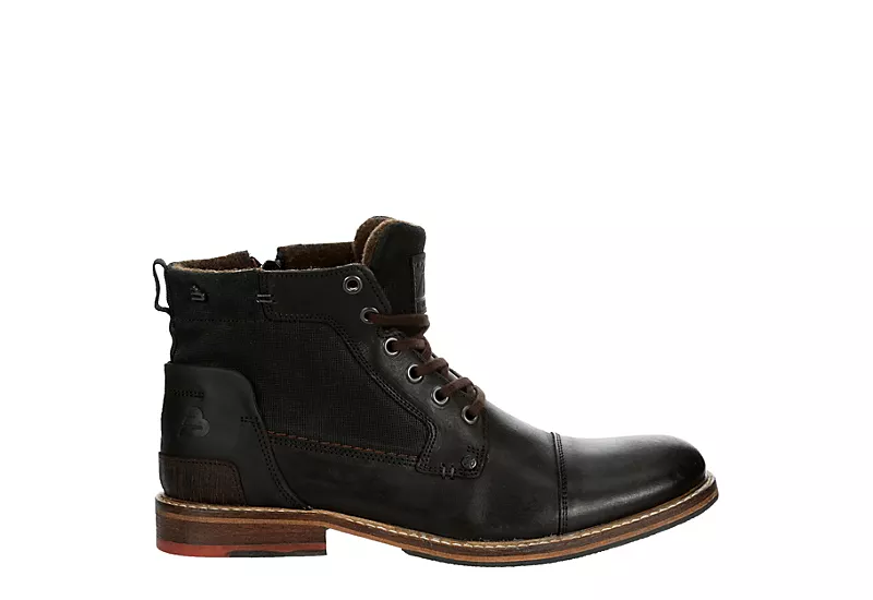 Bullboxer Mens Aldeen Lace-up Boot - Black 4 Bullboxer Mens Aldeen Lace-up Boot - Black - Image 2