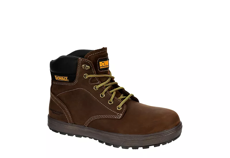 Dewalt Mens Plasma Steel Toe Work Boot - Brown 3 Dewalt Mens Plasma Steel Toe Work Boot - Brown