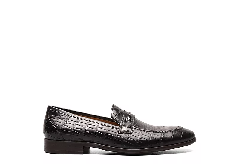 Stacy Adams Mens Ferdinand Moc Toe Slip On Oxford - Black 4 Stacy Adams Mens Ferdinand Moc Toe Slip On Oxford - Black - Image 2