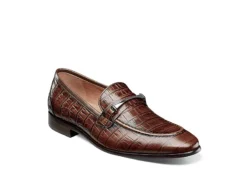 Stacy Adams Mens Ferdinand Moc Toe Slip On Oxford - Cognac