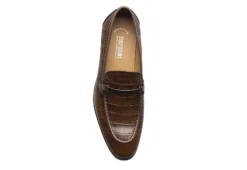 Stacy Adams Mens Ferdinand Moc Toe Slip On Oxford - Cognac -Florsheim Shop US 01 501552 05