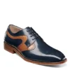 Stacy Adams Mens Palmer Plain Toe Medallion Oxford - Navy 2 Stacy Adams Mens Palmer Plain Toe Medallion Oxford - Navy -Florsheim Shop US 01 501554 00