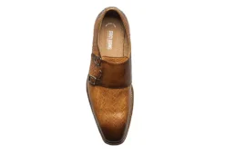 Stacy Adams Mens Torrance Plain Toe Double Monk Strap Oxford - Cognac -Florsheim Shop US 01 501559 05