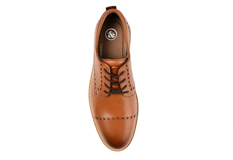 Thomas & Vine Mens Fremont Oxford - Cognac 8 Thomas & Vine Mens Fremont Oxford - Cognac - Image 6