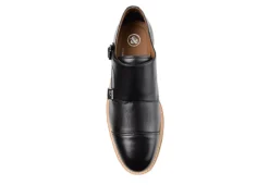 Thomas & Vine Mens Thatcher Monk Strap Oxford - Black -Florsheim Shop US 01 501670 05