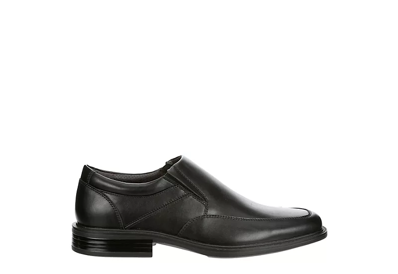Borelli Mens Trenton Slip On Oxford - Black 4 Borelli Mens Trenton Slip On Oxford - Black - Image 2