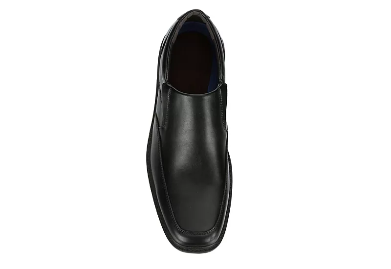 Borelli Mens Trenton Slip On Oxford - Black 8 Borelli Mens Trenton Slip On Oxford - Black - Image 6