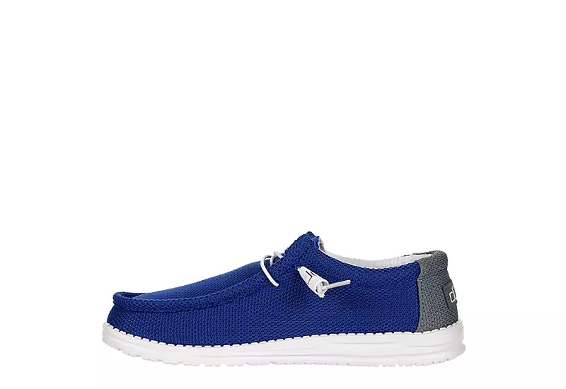 Heydude Mens Wally Slip On Sneaker - Blue 6 Heydude Mens Wally Slip On Sneaker - Blue - Image 4