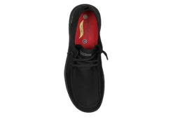 Skechers Mens Arch Fit Melo Slip Resistant Work Shoe - Black -Florsheim Shop US 01 501849 03