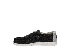 Heydude Mens Wally Slip On Sneaker - Black -Florsheim Shop US 01 501931 03