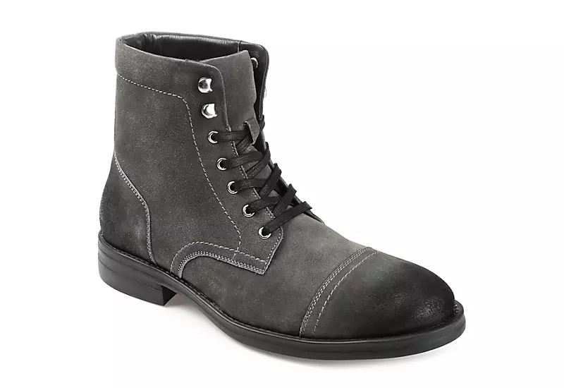 Thomas & Vine Mens Darko Lace-up Boot - Grey 3 Thomas & Vine Mens Darko Lace-up Boot - Grey