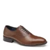 Johnston & Murphy Mens Stockton Cap Toe Oxford - Dark Tan -Florsheim Shop US 01 502049 00