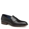 Johnston & Murphy Mens Stockton Penny Loafer Oxford - Black -Florsheim Shop US 01 502050 00