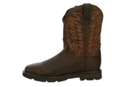 Ariat Mens Groundbreaker Waterproof Work Boot - Brown -Florsheim Shop US 01 502082 03