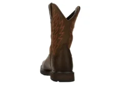 Ariat Mens Groundbreaker Waterproof Work Boot - Brown -Florsheim Shop US 01 502082 04