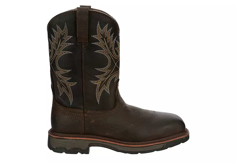Ariat Mens Workhog Waterproof Work Boot - Brown 4 Ariat Mens Workhog Waterproof Work Boot - Brown - Image 2