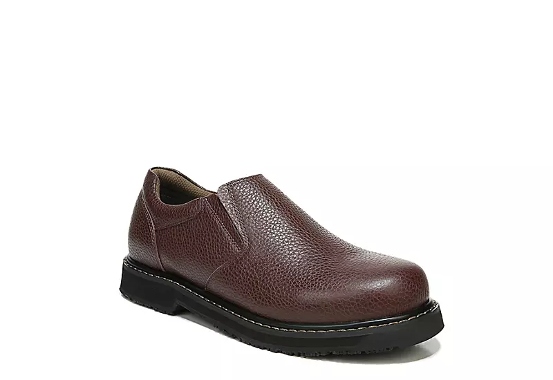 Dr. Scholl's Mens Winder Ii Slip Resistant Work Shoe - Brown 3 Dr. Scholl's Mens Winder Ii Slip Resistant Work Shoe - Brown