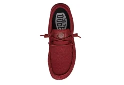 Heydude Mens Wally Slip On Sneaker - Red -Florsheim Shop US 01 502323 04