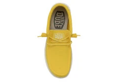 Heydude Mens Wally Slip On Sneaker - Yellow -Florsheim Shop US 01 502327 04