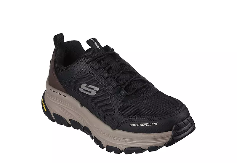 Skechers Mens Dlux Trekker Hiking Boot - Black 3 Skechers Mens Dlux Trekker Hiking Boot - Black