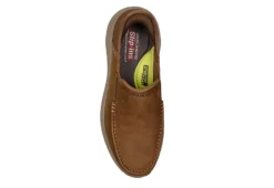 Skechers Mens Slip-ins Parson Slip On Sneaker - Brown -Florsheim Shop US 01 502402 03