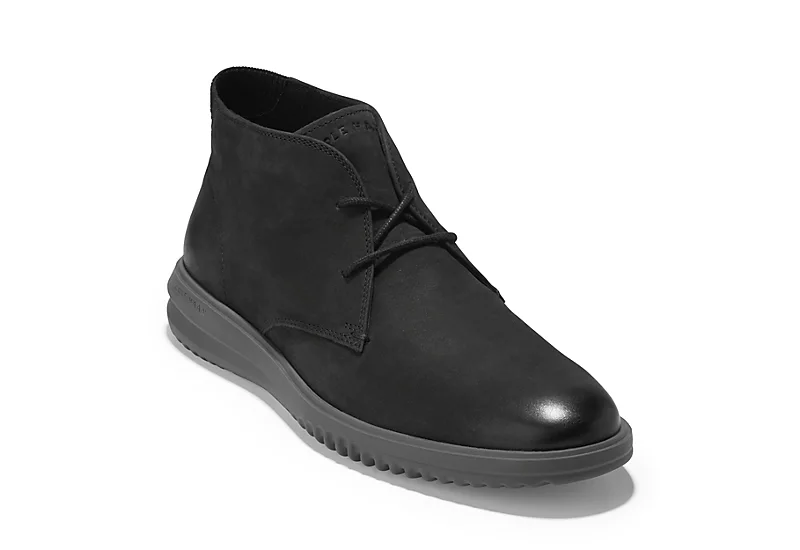 Cole Haan Mens Grand Chukka Boot - Black 3 Cole Haan Mens Grand Chukka Boot - Black
