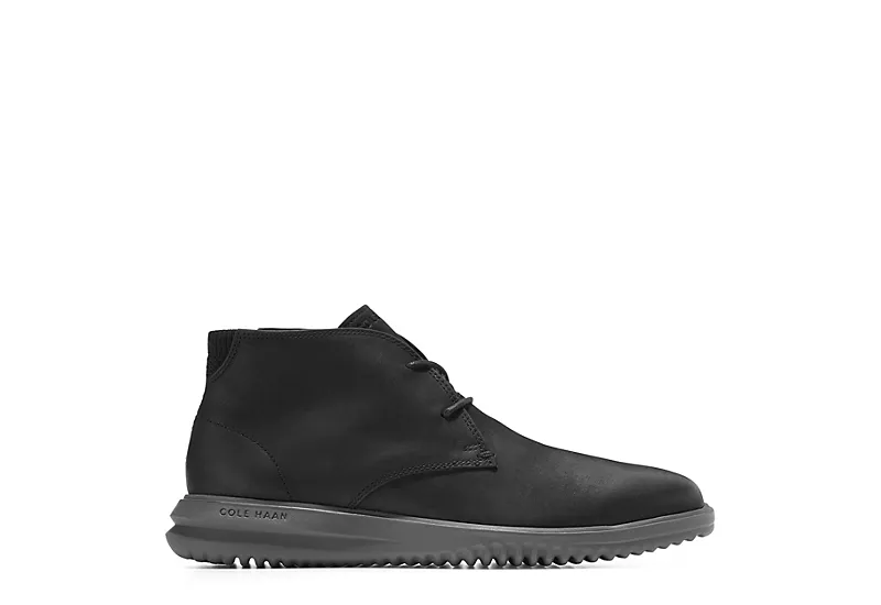 Cole Haan Mens Grand Chukka Boot - Black 4 Cole Haan Mens Grand Chukka Boot - Black - Image 2