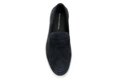 Franco Fortini Mens Cameron Slip On Penny Loafer Oxford - Navy -Florsheim Shop US 01 502431 05