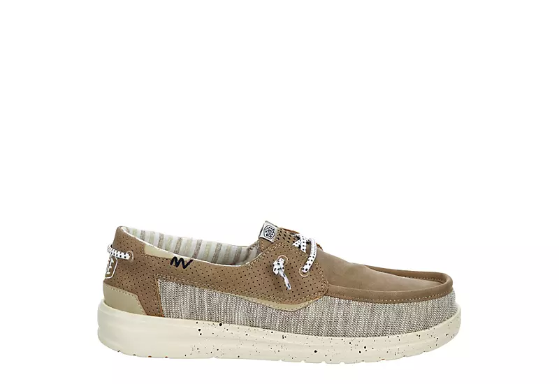 Heydude Mens Welsh Boat Shoe - Tan 4 Heydude Mens Welsh Boat Shoe - Tan - Image 2