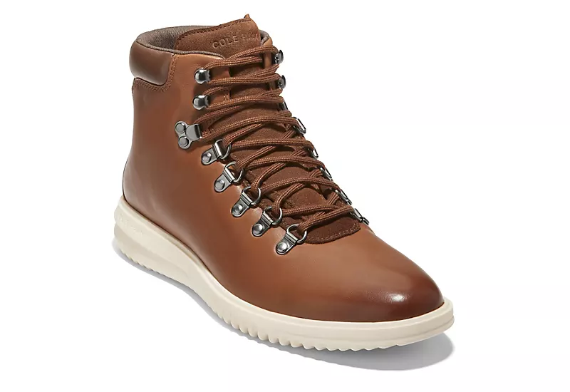Cole Haan Mens Grand Lace-up Boot - Tan 3 Cole Haan Mens Grand Lace-up Boot - Tan