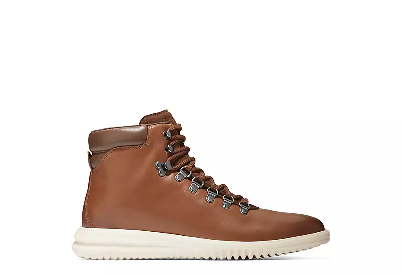 Cole Haan Mens Grand Lace-up Boot - Tan 4 Cole Haan Mens Grand Lace-up Boot - Tan - Image 2