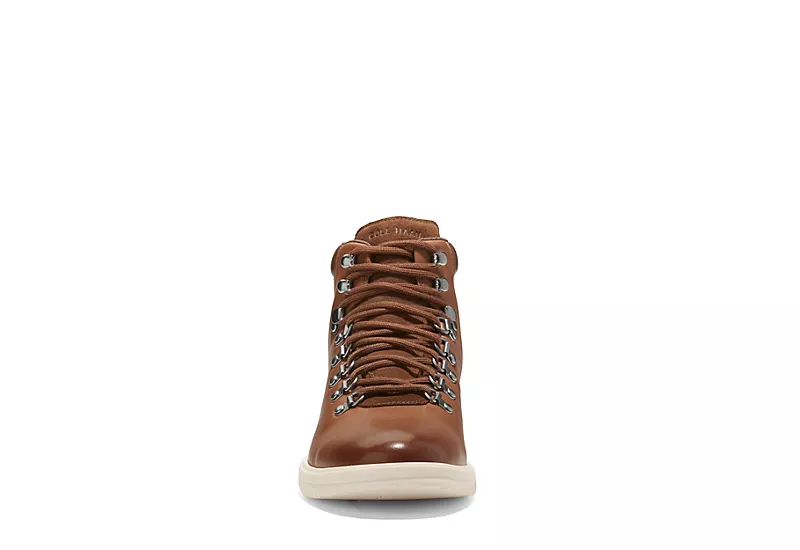 Cole Haan Mens Grand Lace-up Boot - Tan 5 Cole Haan Mens Grand Lace-up Boot - Tan - Image 3