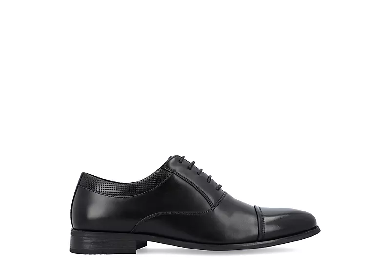 Vance Co Mens Bradley Cap Toe Oxford - Black 4 Vance Co Mens Bradley Cap Toe Oxford - Black - Image 2