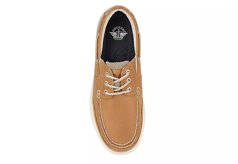 Dockers Mens Beacon Boat Shoe - Tan 7 Dockers Mens Beacon Boat Shoe - Tan - Image 5