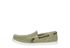 Margaritaville Mens Dock Slip On Boat Shoe - Tan -Florsheim Shop US 01 502734 03